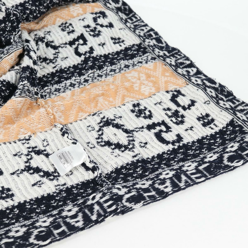 【日本直送】香奈兒長羊毛開襟衫 海軍藍 CC 正品 am8646-14