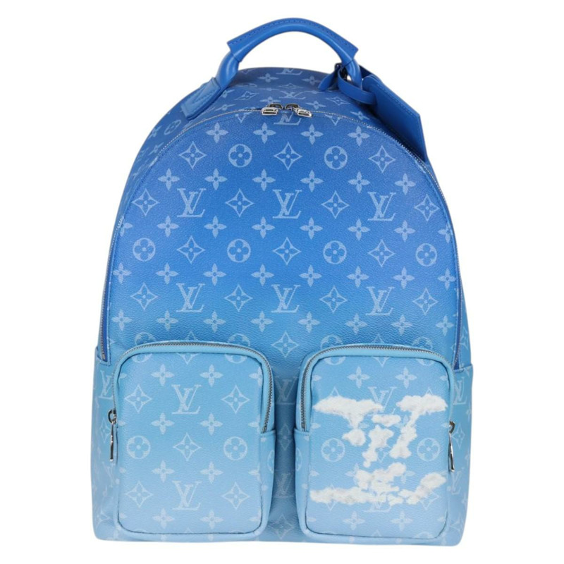 【日本直送】LOUIS VUITTON Monogram Clouds 多口袋背包藍色 M45441 正品 yk18948M-12