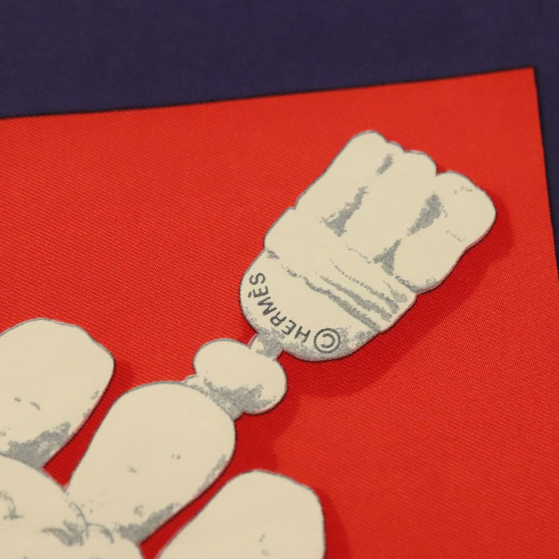 【日本直送】HERMES Carre 90 圍巾「PLAZA DE TOROS」真絲橘色正品 am8844-11