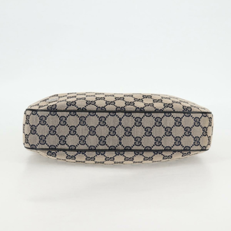 【日本直送】GUCCI GG 帆布雪莉線單肩包海軍藍米紅色 145757 正品 yk18918V-4