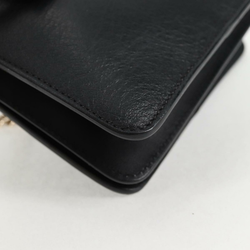 【日本直送】Chloe Fay 肩背包 絨面革 黑色 金色 正品 am8892V-16