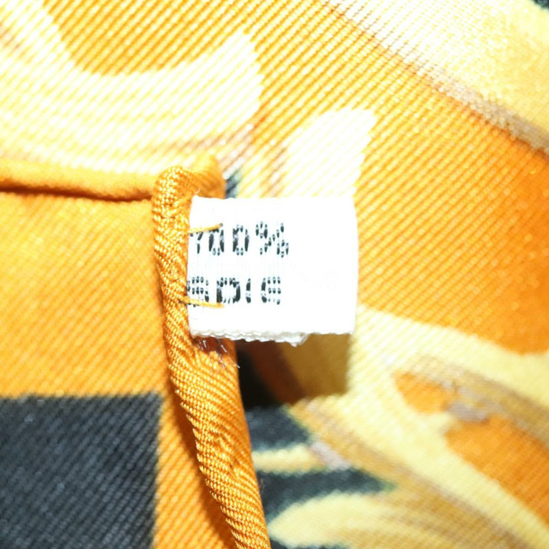 【日本直送】HERMES Carre 90 圍巾皇冠絲綢黃色正品 am8845-11