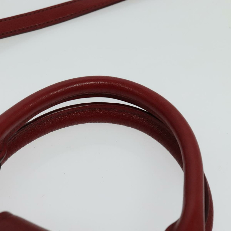 【日本直送】Miu Miu 手提包 皮革 2 用 紅色 金色 正品 bs28494-13