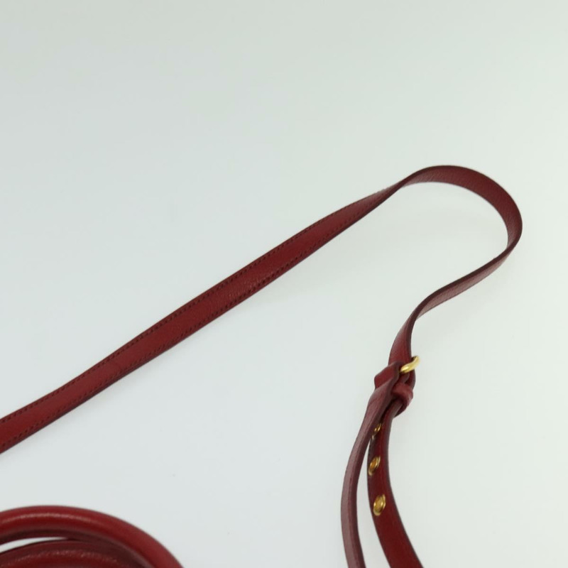 【日本直送】Miu Miu 手提包 皮革 2 用 紅色 金色 正品 bs28494-14