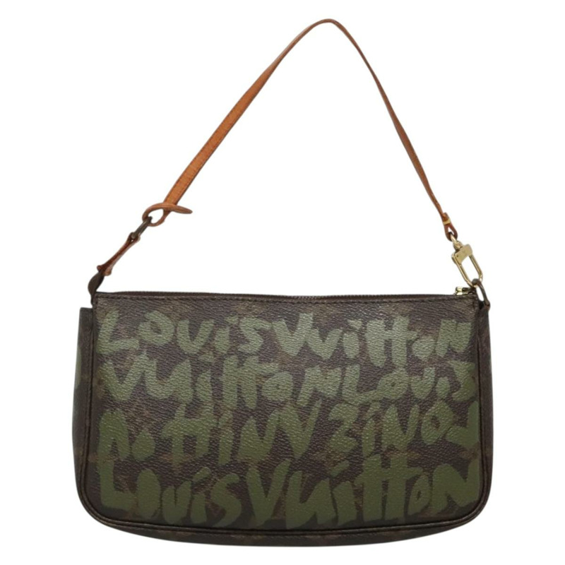 【日本直送】路易威登塗鴉手袋配件袋卡其色 M92191 LV 正品 bs28566-1