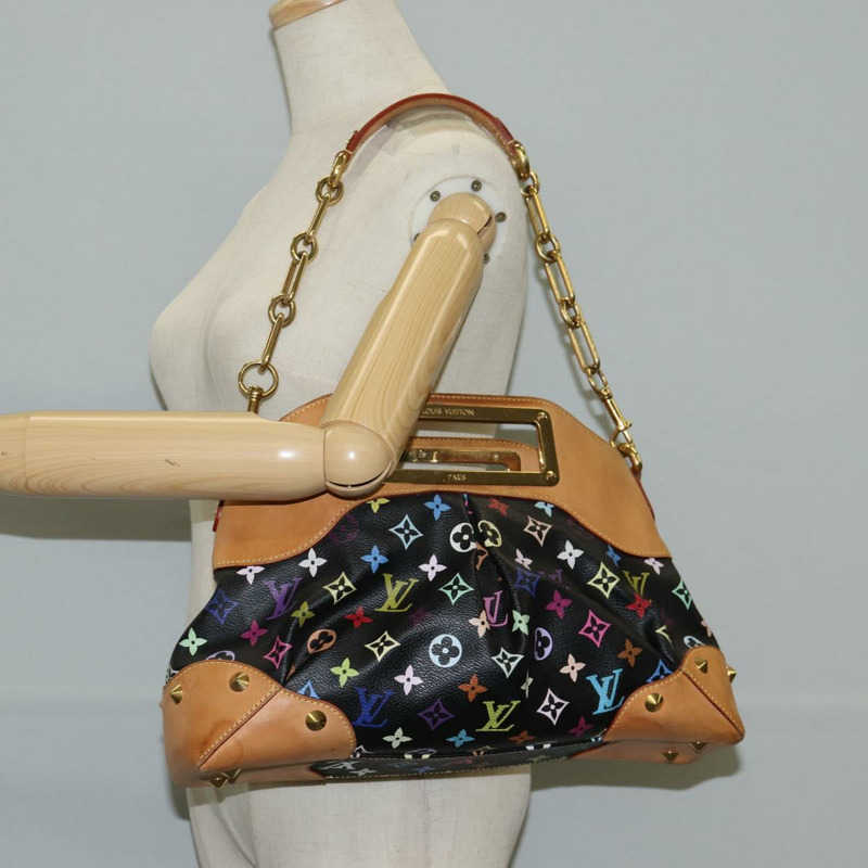 【日本直送】路易威登 Monogram 多色 Judy 中型包 2 個可選 黑色 M40256 LV 正品 BA3006V-19