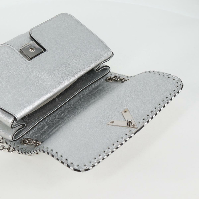 【日本直送】路易威登 Chain Very 單肩包 皮革 銀色 M43201 LV 正品 BA2904M-9