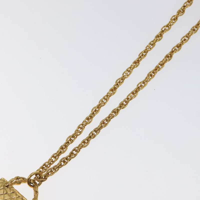 【日本直送】香奈兒 Matelasse 項鍊 金屬 金 CC Auth BA3100-8