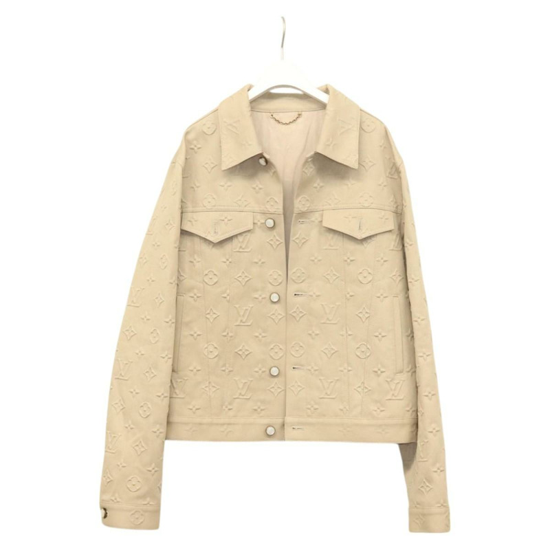 【日本直送】LOUIS VUITTON 牛仔夾克 壓花 Porte Clever City 夾克 1AHBEU 授權 ym029M-0