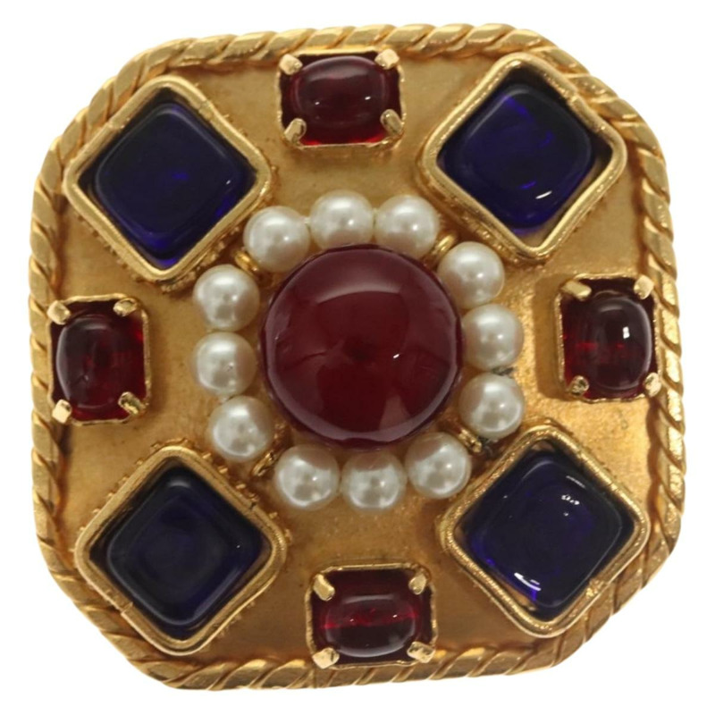 【日本直送】香奈兒金質雙C胸針，正品編號BA3720-1