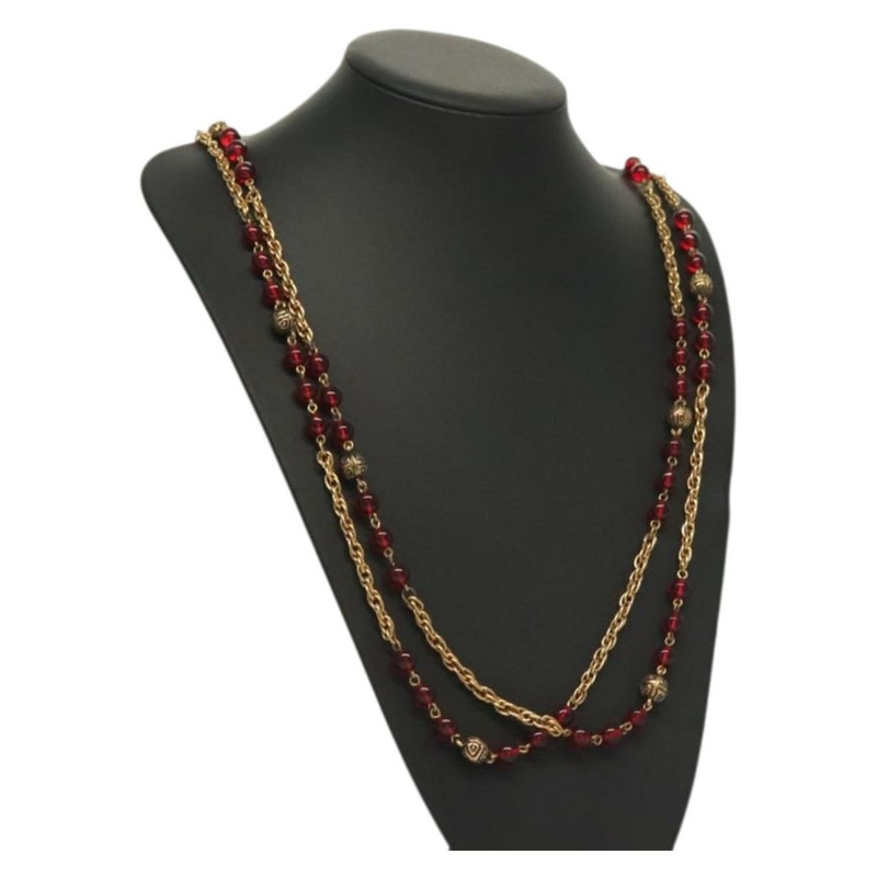 【日本直送】香奈兒 COCO 標誌項鍊 金屬金色 CC Auth BA2608-0