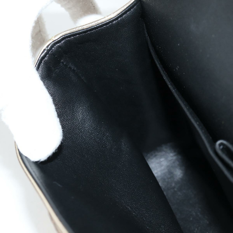 【日本直送】香奈兒 Matelasse 25 雙翻蓋鏈條包 小羊皮 金 CC 正品 BA4084SM-25