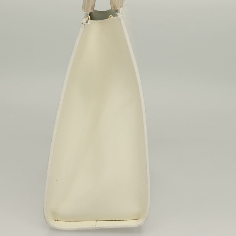 【日本直送】Salvatore Ferragamo 手提包 漆皮 白金 正品 BA4344-3