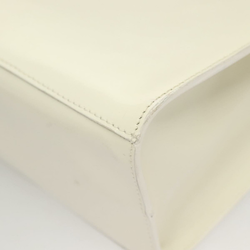 【日本直送】Salvatore Ferragamo 手提包 漆皮 白金 正品 BA4344-14