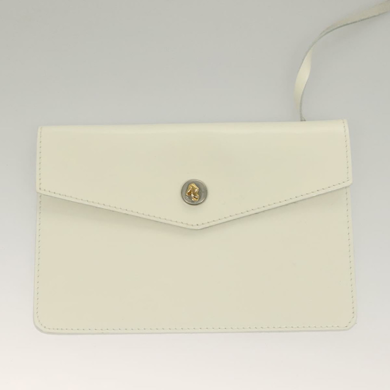 【日本直送】Salvatore Ferragamo 手提包 漆皮 白金 正品 BA4344-19