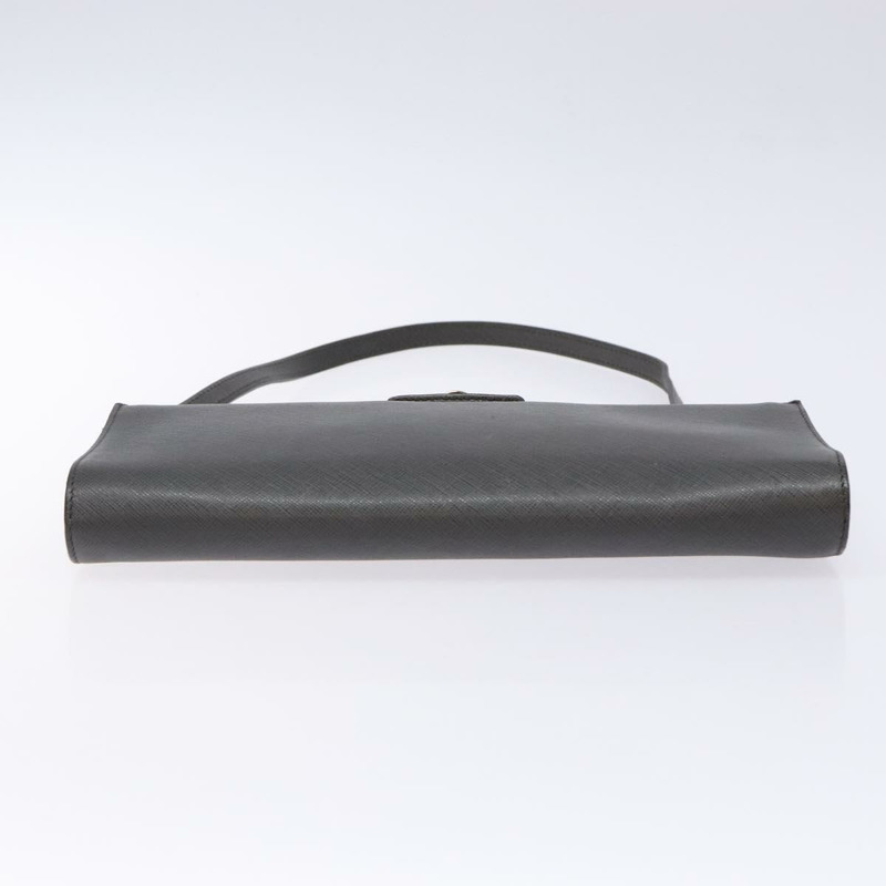 【日本直送】Salvatore Ferragamo Gancini 單肩包 皮革 灰色 銀色 正品 BA4441-4