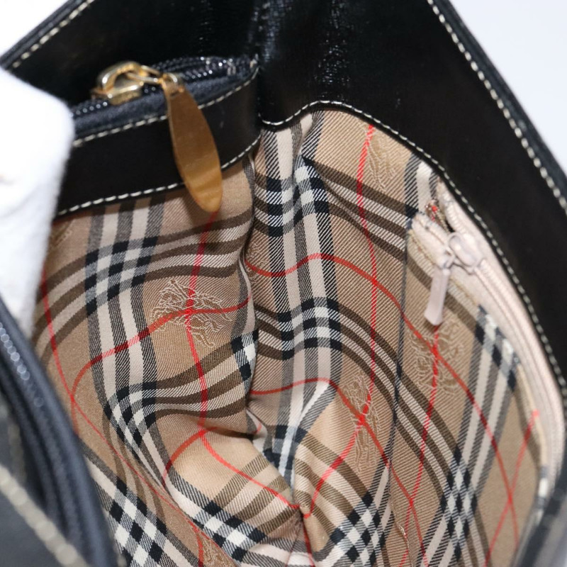 【日本直送】Burberrys 肩背包 皮革 黑金 正品 BA4394-17