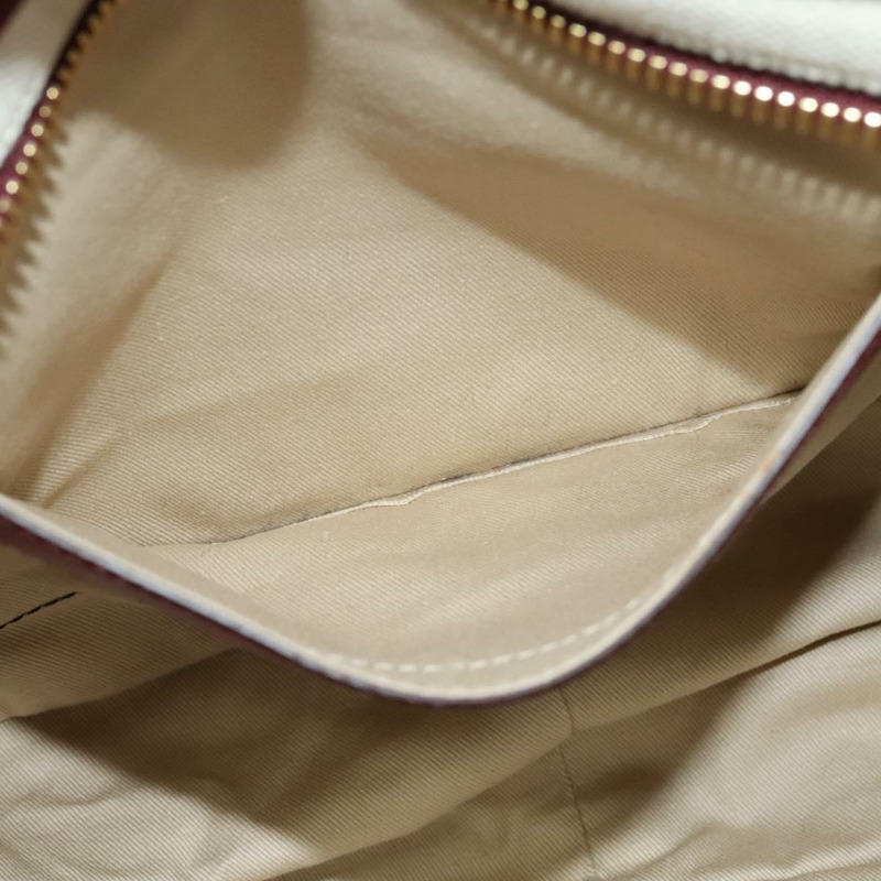 【日本直送】Chloe Margaret 手提包 皮革 2 款 酒紅色 金色 正品 BA4349-21