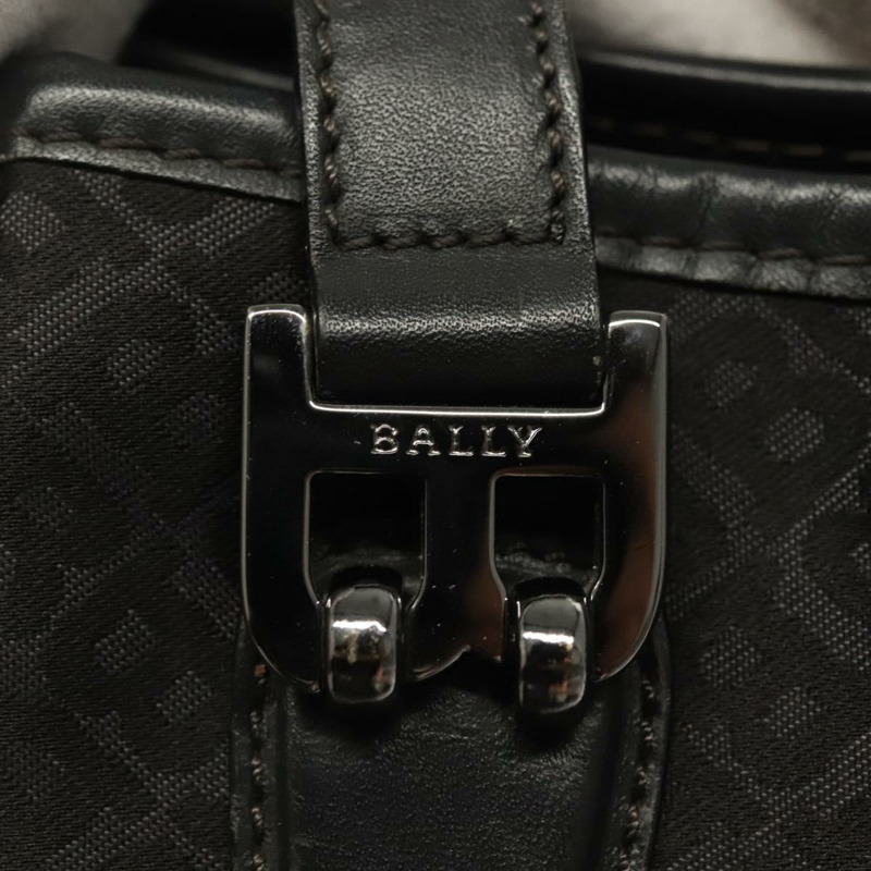 【日本直送】BALLY 肩背包 尼龍 黑銀 正品 BA4528-9