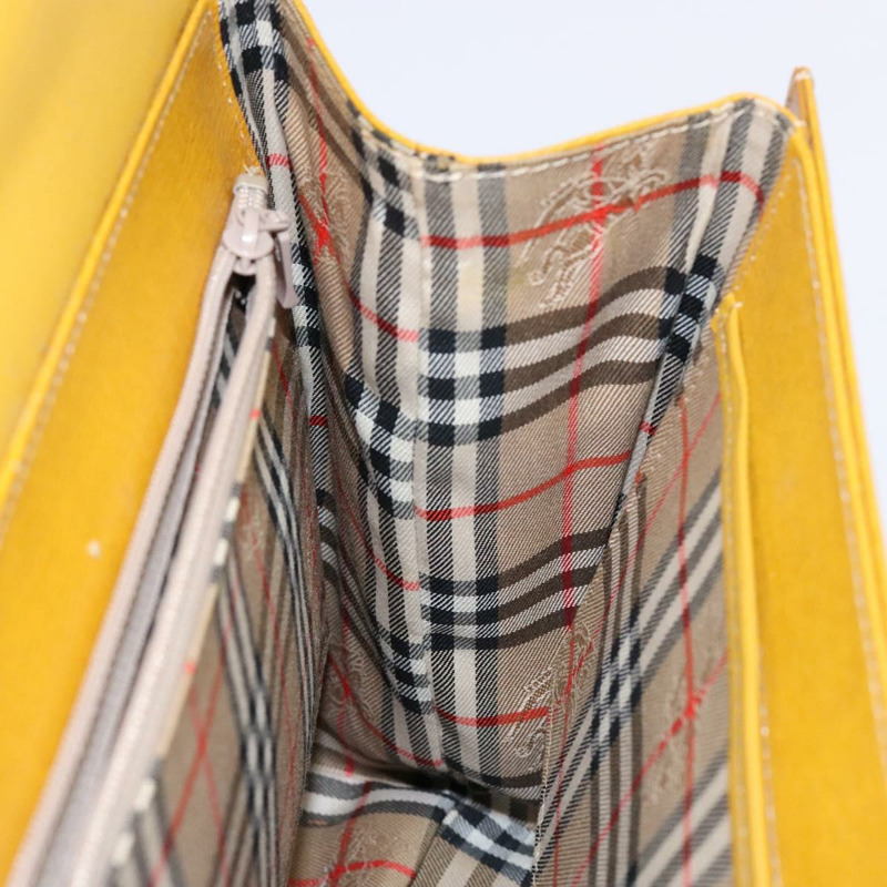 【日本直送】Burberry 手提包 皮革 黃金 正品 BA4802-17