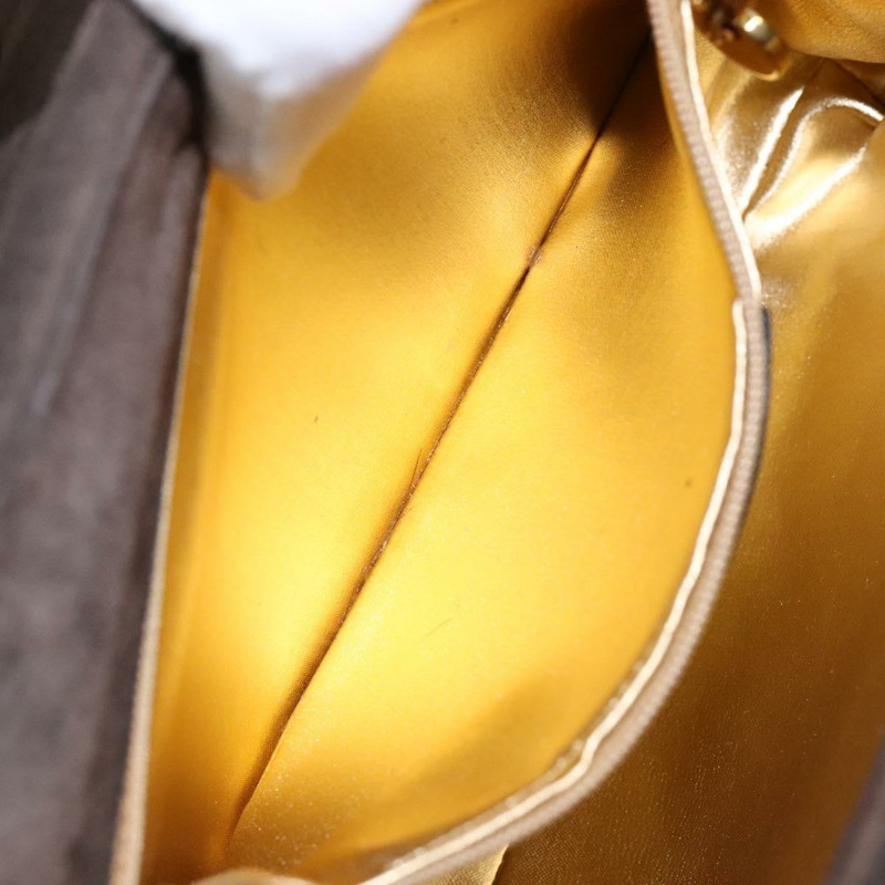 【日本直送】Salvatore Ferragamo 鏈條手提包 絨面革 灰金色 正品 BA4690-18