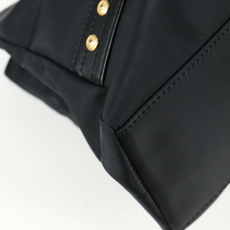 【日本直送】范思哲鏈條單肩包 尼龍 黑色 金色 正品 BA4795-14