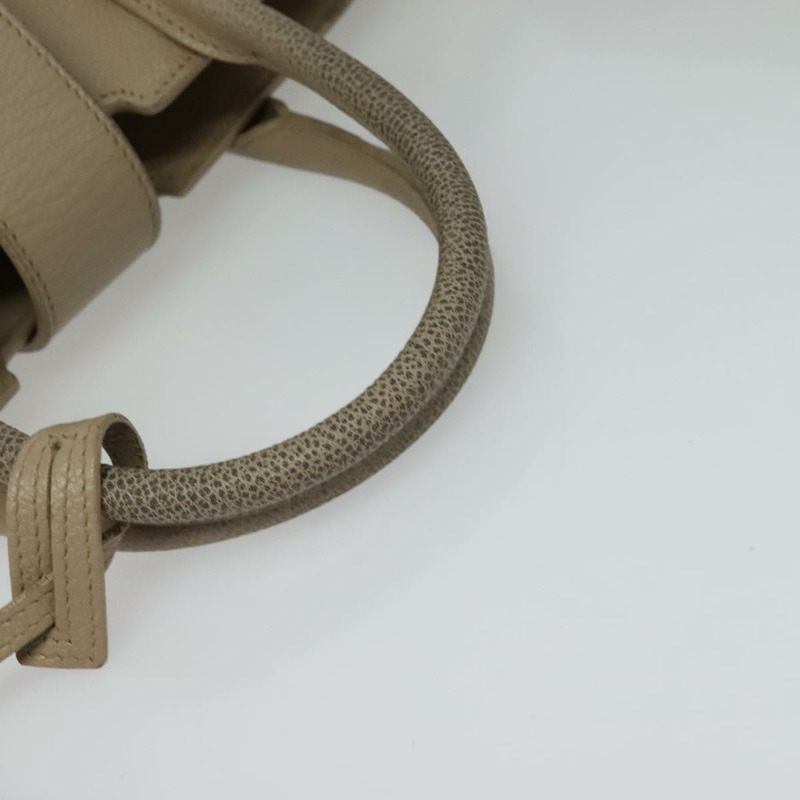 【日本直送】SAINT LAURENT Downtown 嬰兒手提包 皮革 2 款可選 米色 金色 正品 BA4576-6