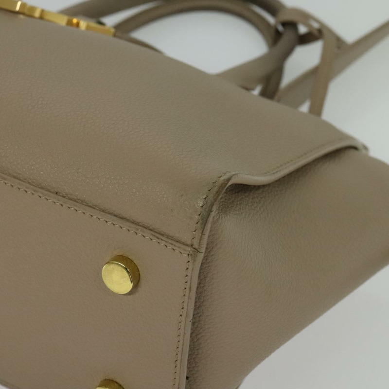 【日本直送】SAINT LAURENT Downtown 嬰兒手提包 皮革 2 款可選 米色 金色 正品 BA4576-14