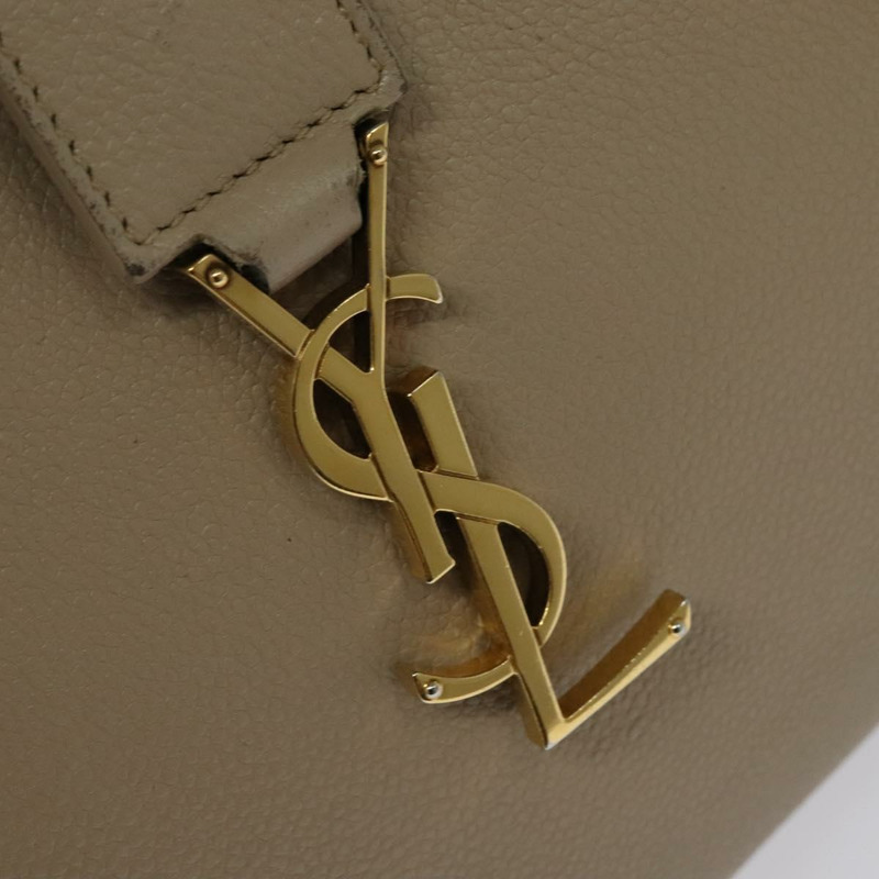 【日本直送】SAINT LAURENT Downtown 嬰兒手提包 皮革 2 款可選 米色 金色 正品 BA4576-17