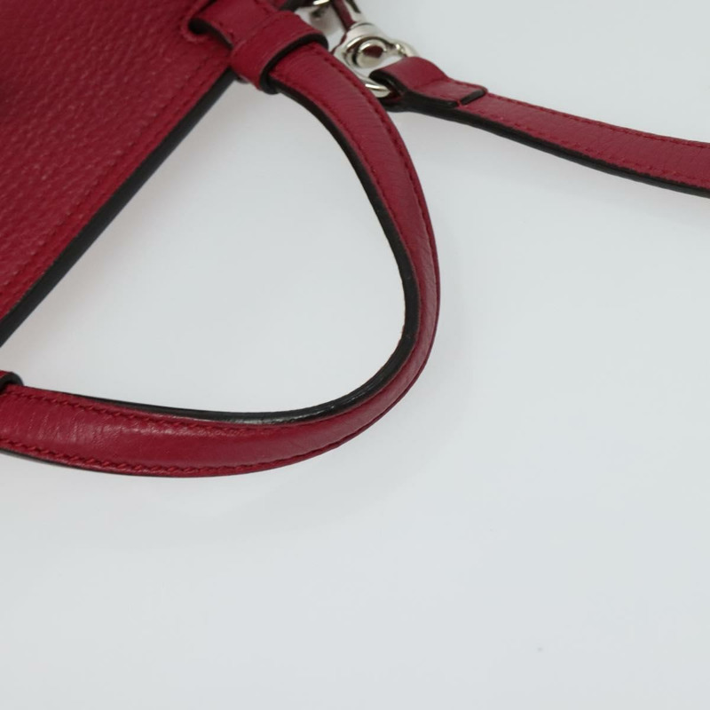 【日本直送】GUCCI 竹節日常手提包 皮革 兩用 粉紅色 銀色 370831 正品 BA4678-6