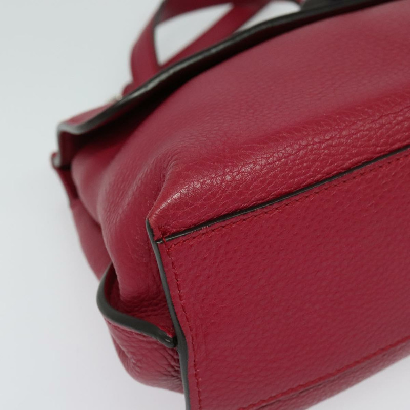 【日本直送】GUCCI 竹節日常手提包 皮革 兩用 粉紅色 銀色 370831 正品 BA4678-8