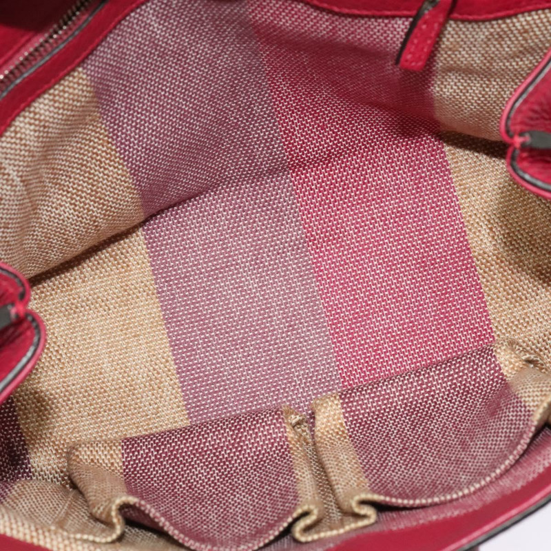 【日本直送】GUCCI 竹節日常手提包 皮革 兩用 粉紅色 銀色 370831 正品 BA4678-9