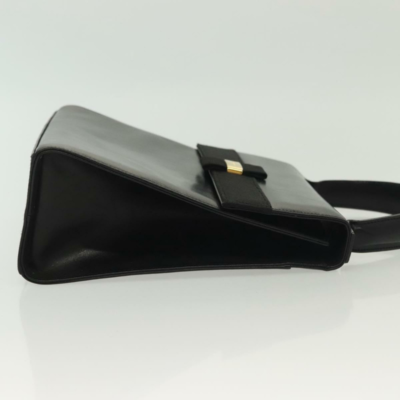 【日本直送】Salvatore Ferragamo Vala 手提包 皮革 黑金色 正品 BA4594-2