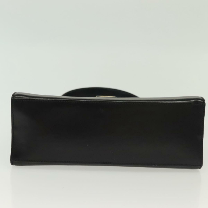 【日本直送】Salvatore Ferragamo Vala 手提包 皮革 黑金色 正品 BA4594-4