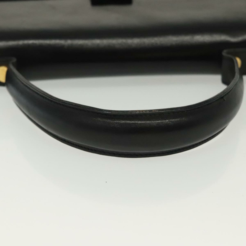 【日本直送】Salvatore Ferragamo Vala 手提包 皮革 黑金色 正品 BA4594-6