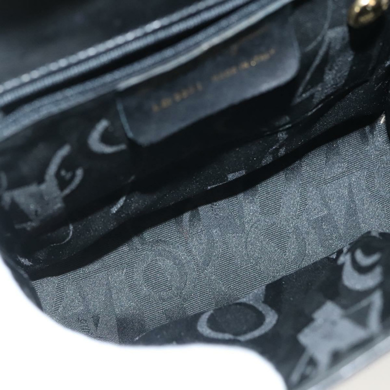 【日本直送】Salvatore Ferragamo Vala 手提包 皮革 黑金色 正品 BA4594-10