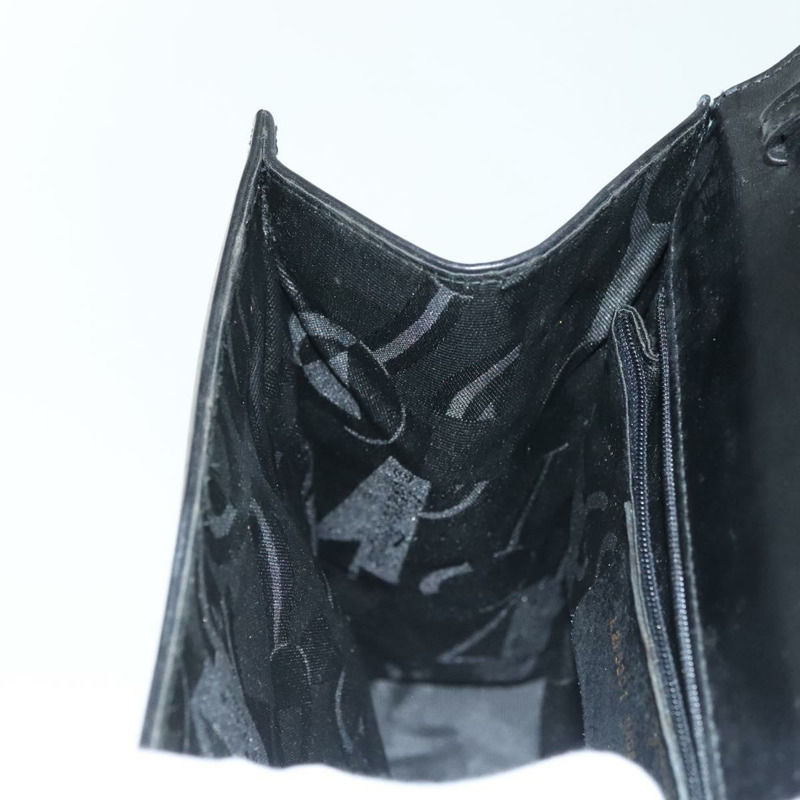 【日本直送】Salvatore Ferragamo Vala 手提包 皮革 黑金色 正品 BA4594-18