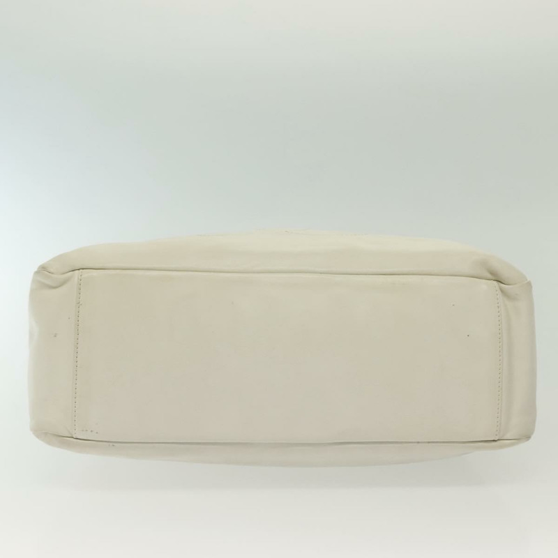 【日本直送】香奈兒 COCO 標誌鏈單肩包小羊皮白金色 CC 正品 BA4593-5