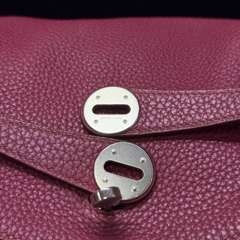 Hermes🌈Lindy 30❤️寶石紅銀扣❤️98新🌟TC皮🌟-1