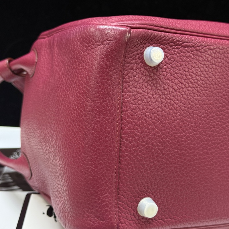 Hermes🌈Lindy 30❤️寶石紅銀扣❤️98新🌟TC皮🌟-6