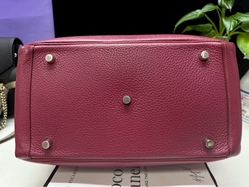 Hermes🌈Lindy 30❤️寶石紅銀扣❤️98新🌟TC皮🌟-7