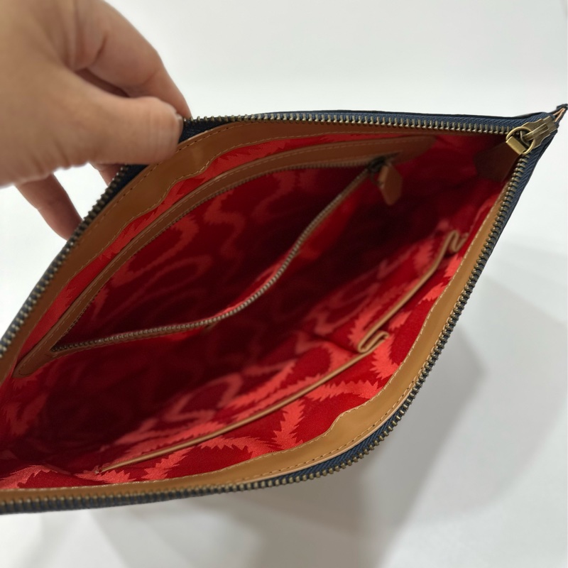 VIVIENNE WESTWOOD 深藍 手拿包 文件包 手挽包 收納包-6