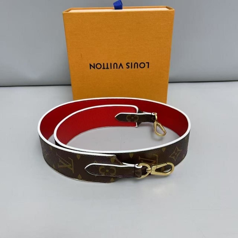 LV路易威登 老花拼紅色寬肩帶 附件 盒子-0