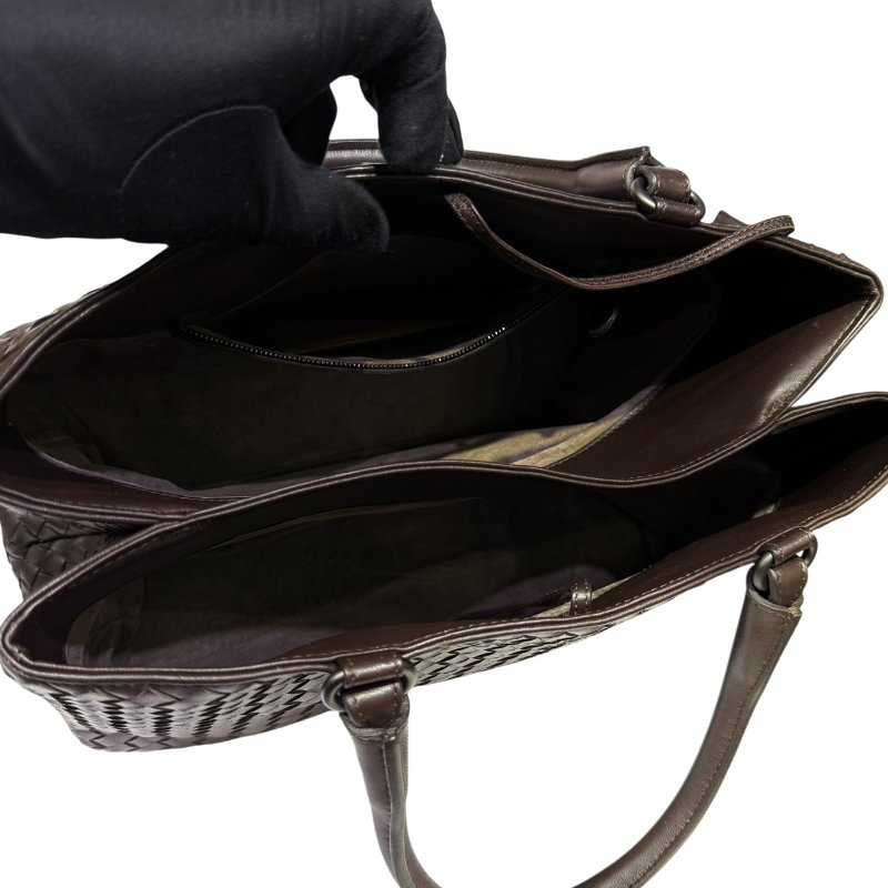【美收精品】BOTTEGA VENETA 棕色編織托特包 3-915-11