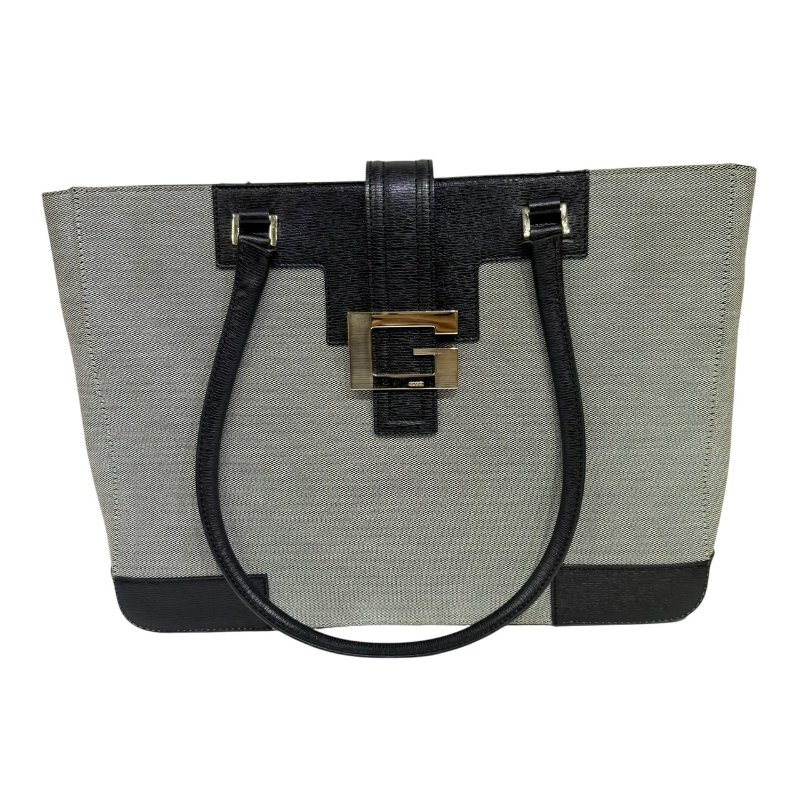 【美收精品】GUCCI 灰色帆布肩背包 3-833-0