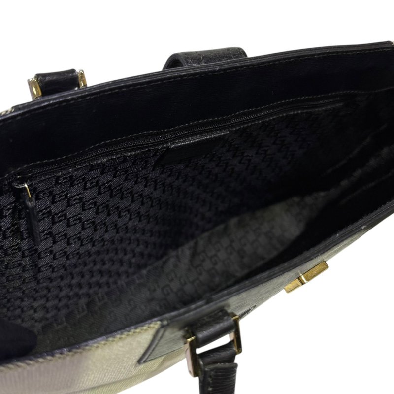 【美收精品】GUCCI 灰色帆布肩背包 3-833-10