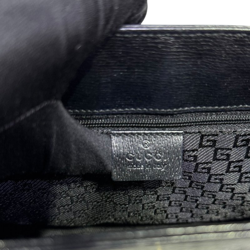 【美收精品】GUCCI 灰色帆布肩背包 3-833-11