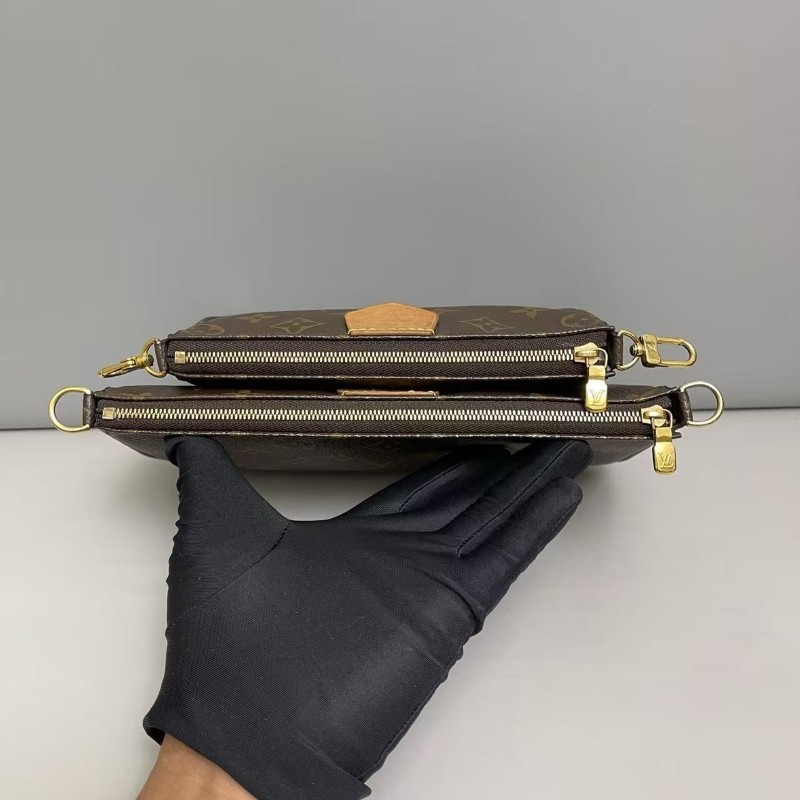 LV路易威登 老花綠肩帶五合一 斜背包 綠色肩帶 🈶盒子🈶購鉦-5