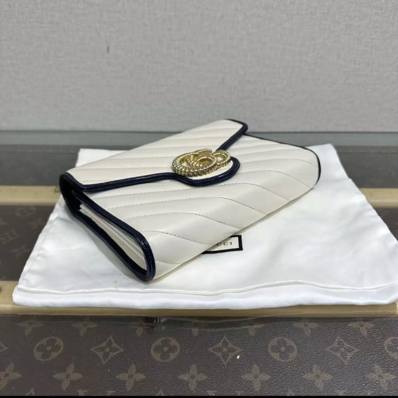 ✨ GUCCI Marmont woc肩背斜背鍊條包20*14*5 98新配件塵袋-2