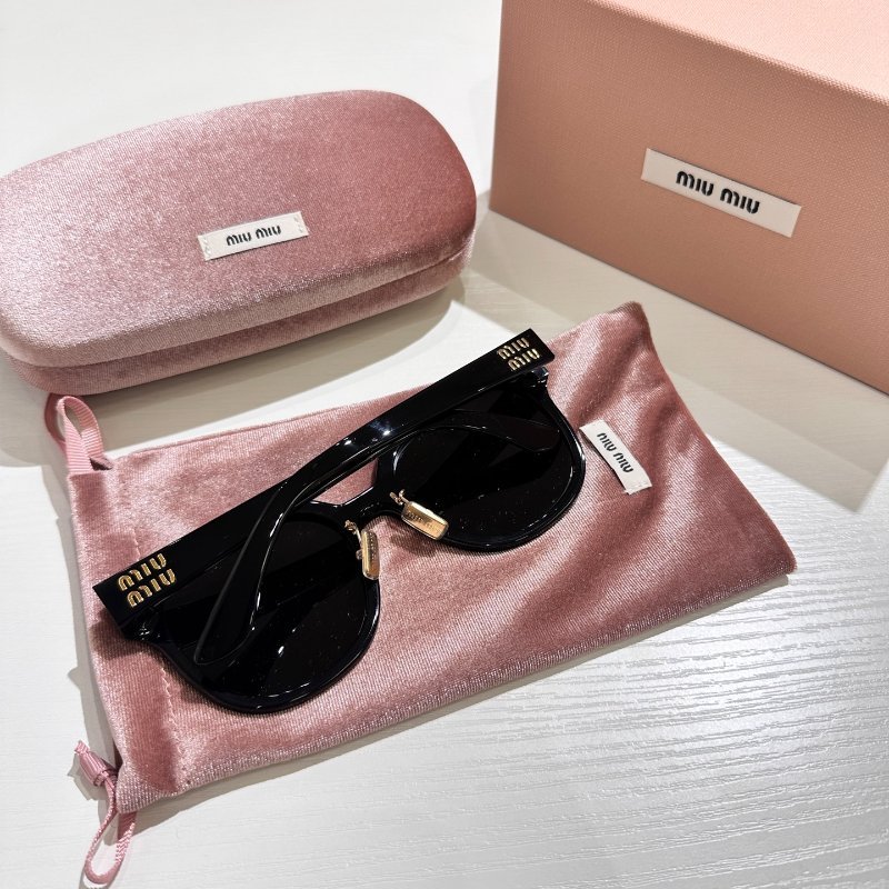 Miumiu🧡新款mu01zs 經典黑金 全新全配-7